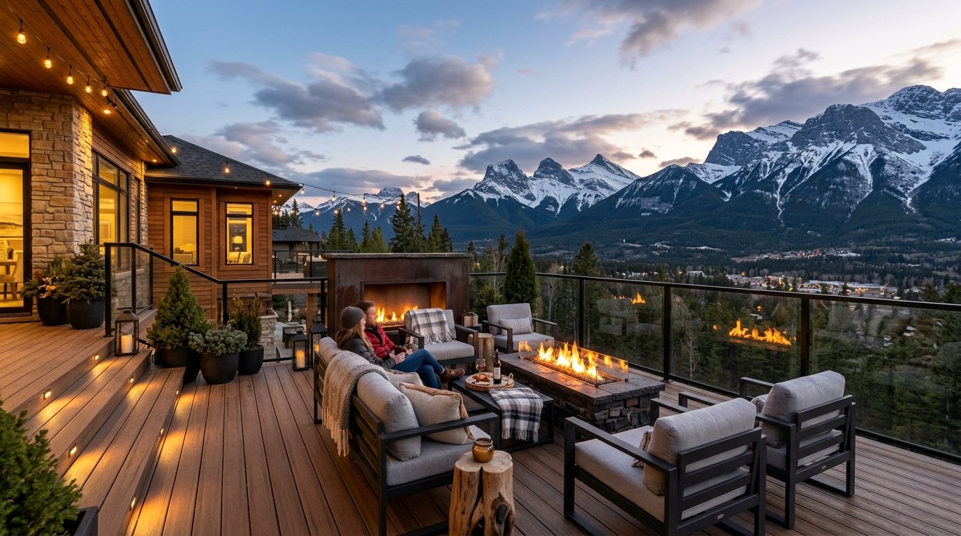 Canmore Mountain Living Deck